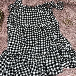 Black and White Gingham Dress